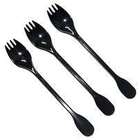 2 in 1 Plastic Forks and Spoons Disposable Sporks for Ice Cream, Salad, Fruit Appetizer Dessert