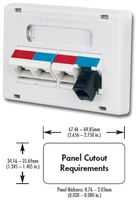 MX-MFP-01 - Siemon Modular Furniture Adapter, Black, Pack of 3