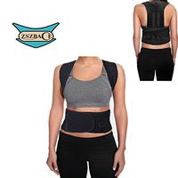 Premium Adjustable Upper Back Brace Posture Corrector and Clavicle Support Brace for Men and Women, Improve Bad Posture, Thoracic Kyphosis, Shoulder Alignment, Upper Back Pain Relief (L)