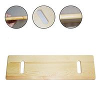 GxYue Transfer Board - Wooden Slide Transfer Board for Transferring Patient from Wheelchair to Bed, Bathtub, Toilet, Car - 110KG Seat Belts