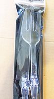 11 inch Clear Plastic Knife & Fork set