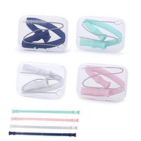 Silicone Drinking Straws, Joyhill Reusable Portable Collapsible Straws with 4 Cases & 4 Cleaning Brushes BPA Free, 30&20 oz Tumbler Compatible Gift for Travel,Office