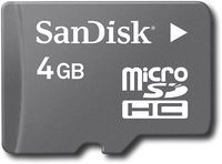 SanDisk 4 GB Micro SDHC Flash Memory Card with SD adapter