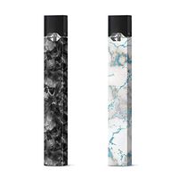 2-Pack Skin Wrap for Juul - Marble and Skeleton Pattern - Unique Vinyl Decal Sticker for Juul