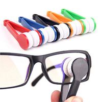 Glasses Lens Cleaning Rub Multifunctional Two-side Sunglass Brush Microfiber Spectacles Cleaner 1 Pc Random Color