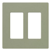 Lutron Claro 2 Gang Decorator Wallplate, SC-2-GB, Greenbriar
