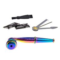 Detachable Zinc Alloy Metal Bowl Tool Fashion Style with Filters (Rainbow)