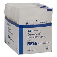 Dermacea - USP Type VII Gauze Sponge Dermacea - Cotton 8-Ply 2 X 2 Inch Square Sterile - 3000/Case - MCK