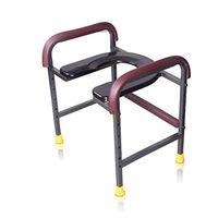 BINZHI Household Elderly Toilet Seat Chair Pregnant Women Reinforced Anti-Skid Toilet Shelf Mobile Portable Height Adjustable Bath Chair Load 200kg Bedside Toilet (Color : A)