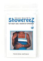 Arm Cast Wounds Dressings IV PICC Lines 2-Pack Waterproof Shower Cover by Showereez Brand Adult Full Arm Glitten (for Arm Casts, Wounds and Dressings) Latex-Free Showering Protection, Arm Protection