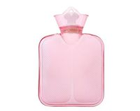 MKDcom Hot Water Bottle Portable Warm Hot Water Bottle Travel Size, 250 ML, Small,Pink