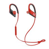 Panasonic WINGS Wireless Bluetooth In Ear Earbuds Sport Headphones with Mic + Controller RP-BTS30P1-R (Victory Red), IPX4 Water Resistant, Spartan Limited Edition