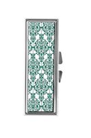 jkfgweeryhrt Pill Box for Purse or Pocket Pill Case Decorative Boxes Gift Box Pill Organizer for Travel Pill Box - Floral Damask