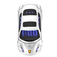 Student Flip Phone for Ferrari Car-Shape Phone Flip Keypad Car Model Mobile Phone GSM Cell Phone 100-240V, Support SMS, MP3, Camera, Video Playback, Recording, Radio, Bluetooth, Calculator(White)