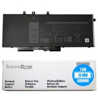 New GJKNX battery for Dell Latitude 5480 Latitude 5580 Latitude 5490 Latitude 5590 - GreenTech 7.6V 68Whr 4 Cell Battery 0DY9NT DY9NT 5YHR4 451-BBZG