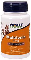 Now Foods Melatonin, 90 Lozenges / 3mg