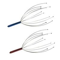 Headache Stress Relief Tension Head Massager Relaxation Head Scalp Neck Massage Tools Random Color 2 Pcs