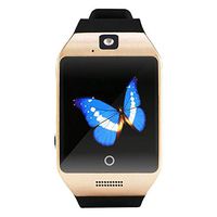 for Q18 Blue&Tooth Smart Watch, GSM Camera TF Card Phone Wrist Watch for Android (Gold)