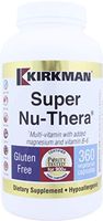 Kirkman Super Nu-Thera - Hypoallergenic || 360 Vegetarian Capsules || Multi Vitamin || Provides high Vitamin B-6/magnesium and Vitamins || Tested for More Than 950 Environmental contaminants
