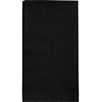 Black Dinner Napkin, Choice 2-Ply, 15" x 17" - 125/Pack