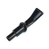 OLD FOX Ebonite Bent Saddle Tobacco Pipe Replacement Mouthpiece for Free Style Tobacco Pipe Fit 9mm Charcoal Filters BE0062