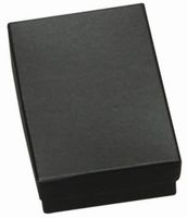 100 Cotton Filled Boxes, 2 1/8" x 1 5/8" x 3/4" , Black size #11