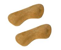 VSUDO 1 Pair Suede Leather Heel Liners Inserts, Heel Cushions Pads for Loose Shoes, Heel Grips for Improve Shoe Fit and Comfort [1 Pair-Brown-Suede Leather]