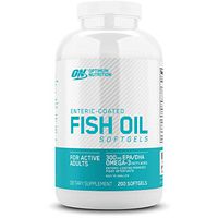 OPTIMUM NUTRITION Omega 3 Fish Oil, 300MG, Brain Support Supplement, 200 Softgels