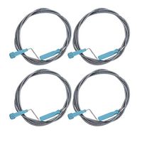DOITOOL 4PCS Drain Snake Cleaner Drain Auger Clog Remover Plumbing Snake Drain Hair Removal Tool for Bathroom Tub,Toilet,Clogged Drains, Dredge Pipe,Sink, Kitchen Sink Drain Cleaning (1.4M)