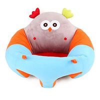 vocheer Baby Sitting Chair, Infant Support Seat Plush Soft Animal Shaped Portable Baby Sofa Comfortable for Newborn 3-16 Months(owl)