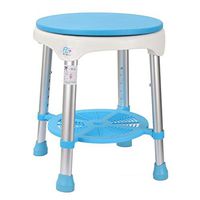Bath Shower Stool Aluminum Seat with Rotating Cushion Pregnant Elderly Disabled Safety Anti-Slip Shower Chair