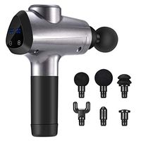 Massage Gun Deep Tissue Handheld Percussion Muscle Massager Wireless Portable Electric Body Massager with Six Different Heads for Pain Relief Super Quiet Brushless Motor