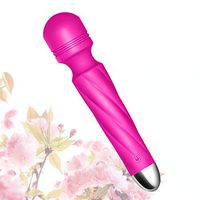 Mini Wireless Wand Massager for Relieves Stress Waterproof Rechargeable Neck Shoulder Body Back Sport Massage Travel Friendly 10 Speed Magic Patterns Vibration Personal Quiet Powerful Mini Size