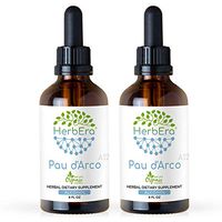 PAU d'Arco A120 (2pcs) Alcohol Herbal Extract Tincture, Super-Concentrated Wildcrafted PAU d'Arco (Tabebuia Impetiginosa) Dried Bark (2x4 fl oz)