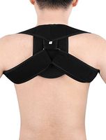uxcell® Unisex Adjustable Back Posture Corrector Brace Shoulder Support Strap Size L