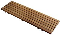 Adjustable Teak Bathtub Shelf Seat | for tubs from 20-1/4" to 28-1/2" Wide | Burmese Teak