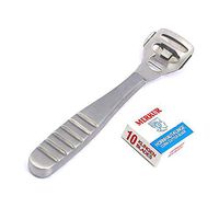 AAProTools Callus Remover for Feet, Foot Callus Shaver Heel Hard Skin Remover For Hand Feet Pedicure Razor Tool Shavers with Stainless Steel Handle 10 Blades