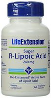 Life Extension Super R-Lipoic Acid, 240 mg, 60 Count