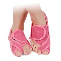 DONGBALA Toe Straighteners, Bunion Corrector Protector Splint Adjustable Big Toe Separator for Night Time for Woman Hallux Valgus Splitter Pain Relief 1 Pair,Pink