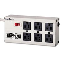 Tripplite ISOBAR6 Isobar Surge Suppressor, 6 Outlets, 6 ft Cord, 3330 Joules, Light Gray