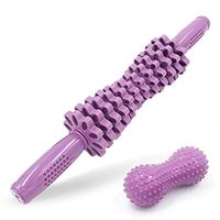 Walmeck- Muscle Massage Set Massage Roller Stick with Peanut Ball Leg Body Foot Massage for Muscle Soreness Relief
