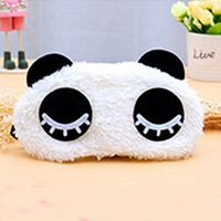 grocerystore Relieve Eye Fatigue Sleeping Calm The Nerves Eye Protection Cover Travel Light Shielding Lovely Cotton Breathable Panda Eye Mask with ice Bags D Style
