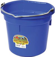 Little Giant Farm & Ag P20FBBLUE 20 Quart Blue Flat Plastic Bucket