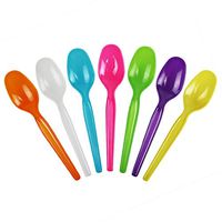 Frozen Dessert Supplies Super Dessert Mixed Colors Disposable Plastic Spoons, Durable and Sturdy Party Spoons Great For Ice Cream & So Much More! Fast Shipping! 25 Count