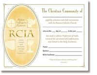 RCIA Certificate