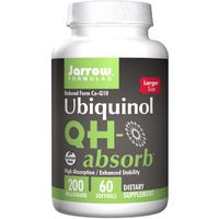 JARROW Formulas Qh Absorb Ubiquinol 200 MG, 60 CT