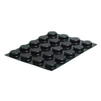 Bump Dots - Black, Small Flat-Top Round Bump Dots