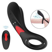 USB Rechargeable 3D Pennǐs Vǐbrant Toys for Men Multifunction Double Ma-ssage for Men and Couple