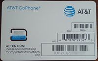 AT&T SIM Card, Compatible with Prepaid (GoPhone) and Postpaid AT&T Cellular Service (Nano)