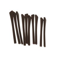 Bonarty 5 Pairs Silicone Eyeglass End Tips Ear Sock Pieces Tubes Replacement for Thin Metal Eyeglass Legs (Brown Color)